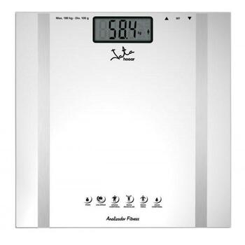 Jata Elektroniskie personiskie svari 532, 180 kg, 100 g, LCD, 310 mm, 190 mm, 2xAAA, 12 atmiņas ieraksti, neslīdoša virsma (532)