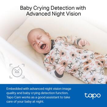 TP-LINK Tapo C100 mājas Wi-Fi novērošanas kamera, 1080p, 15fps, 117°, 12m nakts redzamība, 512GB microSD, divvirzienu audio (TAPOC100)