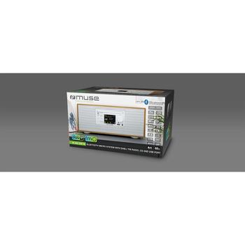 Muse M-695DBTW, микросистема, 60Вт, CD, USB, Bluetooth, FM/DAB+ радио, 2.8