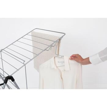 Brabantia HangOn сушилка для белья 403422, 20м, 6 крючков, регулируемая высота, складная, детский замок (403422)