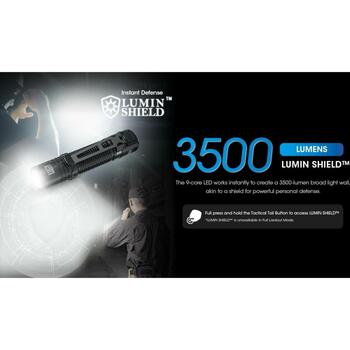 Nitecore EDC31 3500 лм, 380 м, 3800 мАч, LED, перезаряжаемый, черный, выключатель света, IP68, 100 г (EDC31)