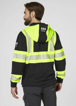 Helly Hansen Hi-vis jaka ar kapuci 79273_369-S, 0.726kg, dzeltena/melna, EN ISO 20471, 1. klase, 3M atstarojošas joslas (79273_369-S)