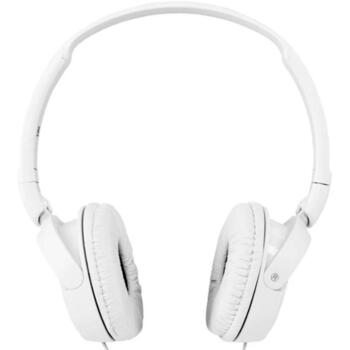 Sony Наушники MDR-ZX110AP, 1.2м, 24Ω, 30мм динамический драйвер, закрытая конструкция, микрофон (MDRZX110APWC(CE7))