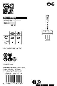 Urbjmašīnām/skrūvgriežiem, triecienurbjmašīnām/triecienskrūvgriežiem EXPERT SHEET METAL PC PLUS CAURUMZĀĢIS BOSCH 2608900491 (2608900491)