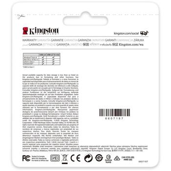 Kingston USB флешка DTKN/64GB, 64 ГБ, USB Type-A, скорость чтения 200 МБ/с, без крышки (DTKN/64GB)