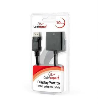 Gembird adapteris AB-DPM-HDMIF-002 1 HDMI, 1 DisplayPort, melns (AB-DPM-HDMIF-002)