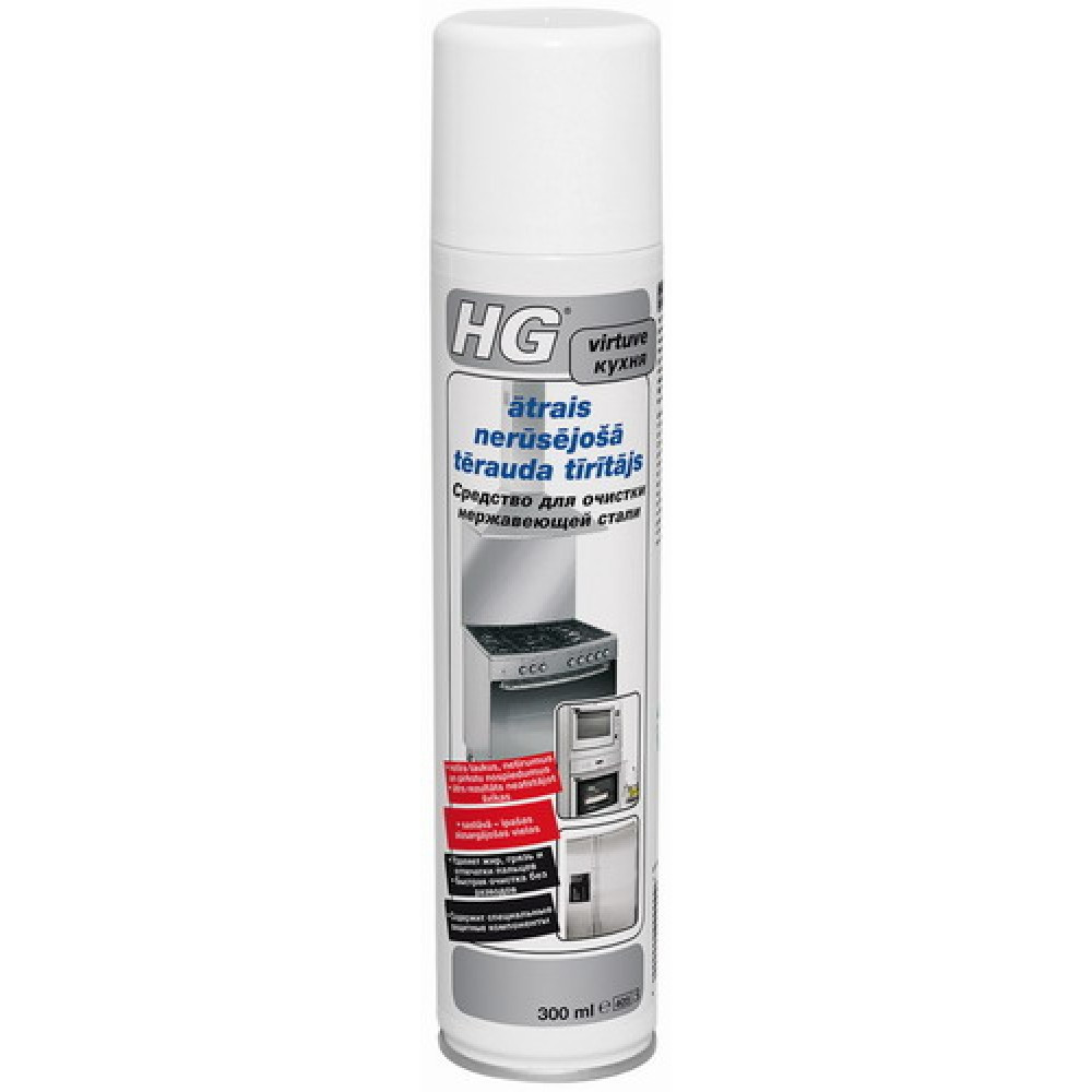 Nerūsējošā Tērauda Tīrītājs-Aerosols 0.3L 341030141 HG (341030141)