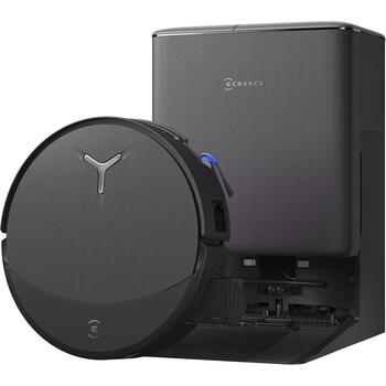Ecovacs робот-пылесос DEEBOT T90 PRO OMNI BLACK, 30000 Па, 350 мин, 4000 мАч, 0.25 л, влажная и сухая уборка, Li-Ion, черный (T90 PRO OMNI BLACK)