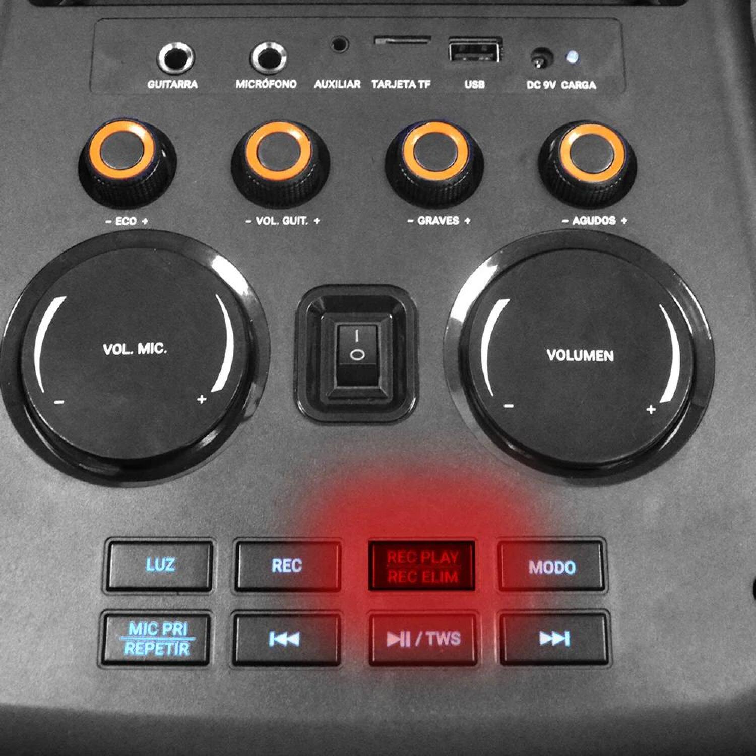 Manta Беспроводная колонка SPK5220, 70W, 8700g, Bluetooth 5.0, TWS, огненное освещение, приоритет микрофона (SPK5220)