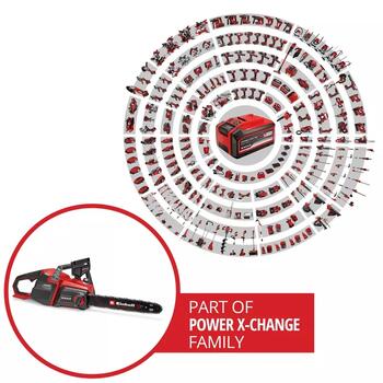 Bezvadu ķēdes zāģis GP-LC 36/40 Li BL-Solo, EINHELL, 4600050, 38 cm zāģēšanas garums, bezsuku motors, automātiska ķēdes eļļošana (4600050)
