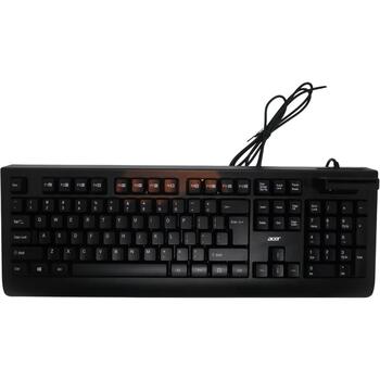 Acer Klaviatūra AKW320 GP.KBD11.05B, vadu, ASV, Smart Card lasītājs, melna, Retil pakete (GP.KBD11.05B)