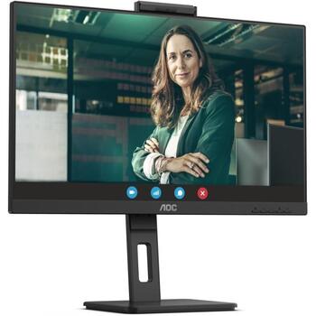 Aoc monitors Q27P3CW, 27 collu, 2560 x 1440, 75 Hz, 4 ms, 350 cd/m², 2 x HDMI, USB-C, 5MP web kamera, regulējams statīvs (Q27P3CW)