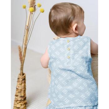 Lodger Tank Topper Tribe Muslin детский топ без рукавов TP 105_68, 68 см, 100% хлопок, синий, Oeko-Tex (TP 105_68)
