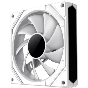 Gamemax Korpusa ventilators FN12A-S8I-W, 120mm, 44.35 cfm, 800-1600 rpm, 31.21 dBA, caurspīdīgas lāpstiņas (FN12A-S8I-W)