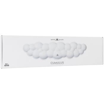 White Shark CUMULUS-W подставка для запястья клавиатуры KP-012, 430mm × 110mm, 25mm, пена, мемори-пена (CUMULUS-W)