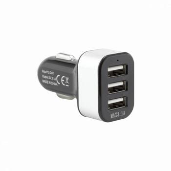 Sbox Автомобильное зарядное устройство CC-331B, AC 12-24V, 5V, USB 2.0, черный/серебристый (CC-331B)