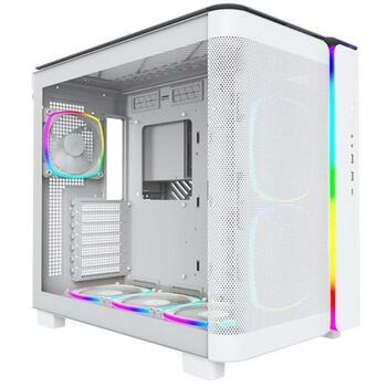 Montech Kaste KING 95 PRO (W) KODS, 2x140mm sānu ventilatori, 1x120mm aizmugures ventilators, 8x2.5
