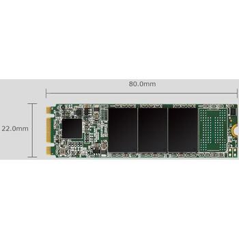 Silicon Power SSD диск A55 SP256GBSS3A55M28, 256GB, 460MB/s, 450MB/s, 125TBW, 80mm, 22mm, 3.5mm (SP256GBSS3A55M28)