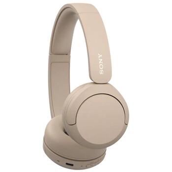 Sony Беспроводные Наушники WH-CH520 WHCH520C.CE7, 50ч, 30мм, Bluetooth 5.2, Микрофон, Бежевый, Шумоподавление (WHCH520C.CE7)