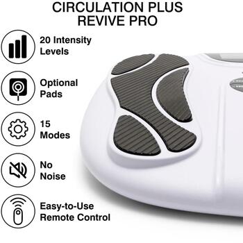 Bodi-Tek Masāžas ierīce BT-CRBO5-EU/1,1, 2 kanāli, 4 elektrodu spilventiņi, 15 režīmi, 20 intensitātes līmeņi, USB uzlādējams (BT-CRBO5-EU/1,1)
