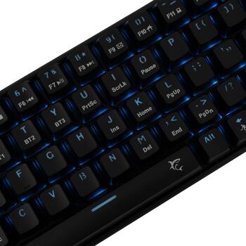 White Shark Клавиатура KAIKEN-US, 63/64 клавиши, Механический красный переключатель, RGB подсветка, 1,5м кабель, USB, BT, 2,4 GHz (KAIKEN-US)