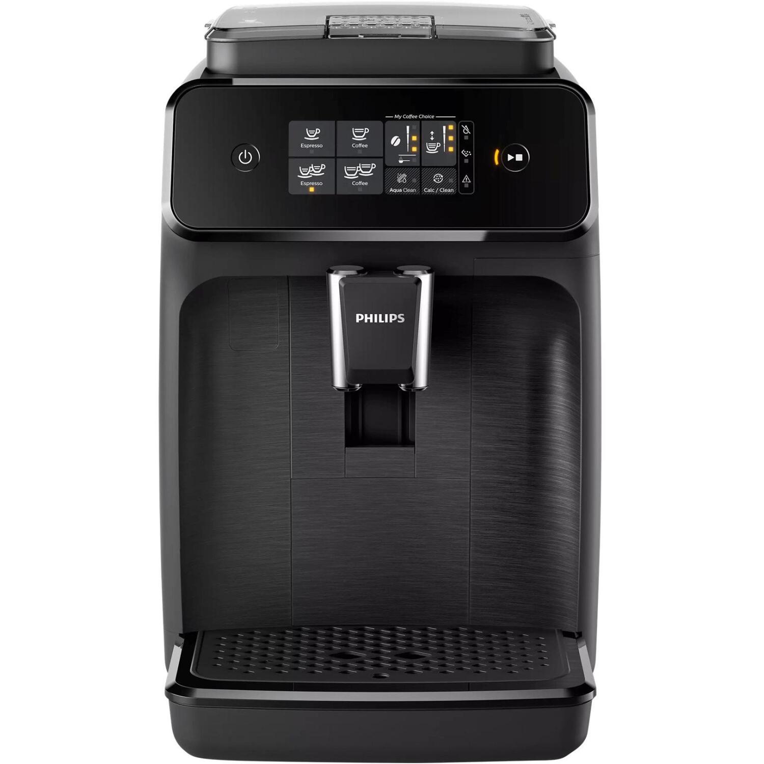 Philips Кофеварка EP1200/00, 1500 Вт, 15 бар, автоматическая, черная, 1.8 л, 275 г, 12 настроек помола (EP1200/00)