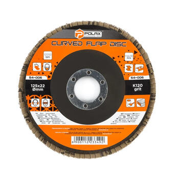 Slīpējamais disks lapiņu 125mm G60, Polax (54-003)