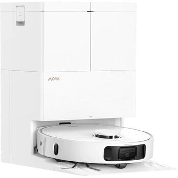 Mova робот-пылесос E50 Pro Ultra R6710A, 30000Па, 5200мАч, 3.2Л, 5Л, 9.7см, 35см, 1.5см, 180мин, 270мин, 12Н, 260об/мин, 100°C (R6710A)