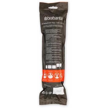 Brabantia мусорные пакеты 116728, 10-12 л, X, 20 шт., со стяжкой (116728)