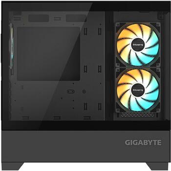 Gigabyte Корпус C201 PANORAMIC GB-C201P, 2x USB 3.0, 3x 120mm вентиляторы, поддержка радиаторов 360mm, черный (GB-C201P)