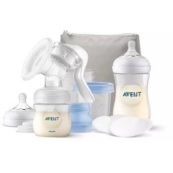 Philips Avent Lotus ручной молокоотсос SCF430/16, 118мл, 266мл, силикон, без BPA, комплект (SCF430/16)