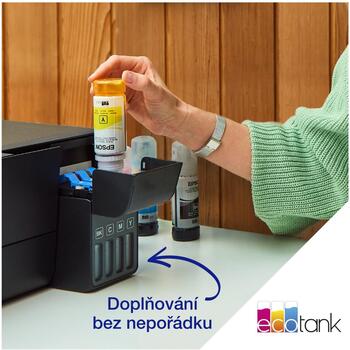 Epson Daudzfunkcionālais printeris EcoTank L3560 C11CK58403, A4, Wi-Fi, 4-krāsu, 15 lpp./min, 1200 x 2400 dpi (C11CK58403)