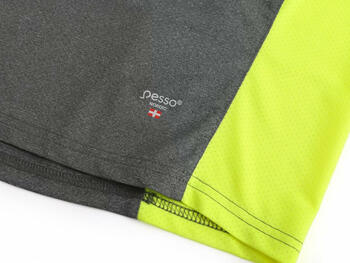 Pesso Breeze футболка MP205_G-XL, серый/желтый, XL, 92% терилен/8% спандекс, 95% полиэстер/5% спандекс, быстросохнущая (MP205_G-XL)