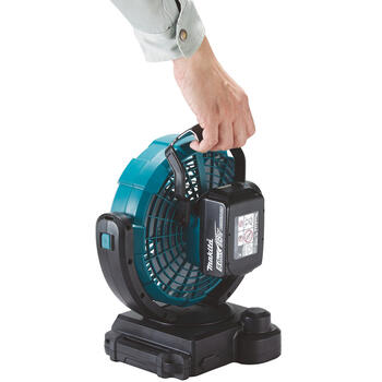 Makita akumulatora ventilators DCF102Z, 14,4/18V, 180mm, 4,6m³/min, 3 ātrumi, 45º svārstība, taimeris, Li-ion (DCF102Z)