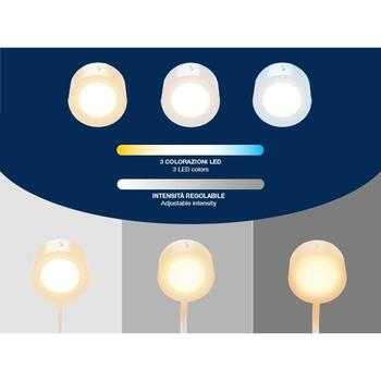 Beper Galda lampa P201UTP302, 2.3W, balta, dzelzs, akrils, LED, 1 spuldze, magnētiskie piederumi iekļauti (P201UTP302)