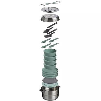 Stanley Wildfare Core Full Serve Cookset 2802479049, 3,78 л, нержавеющая сталь, набор для кемпинга (2802479049)