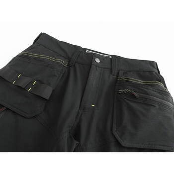 Pesso Taurus Stretch рабочие брюки KD165B_C48, C48, черные, 230г/м2, Ripstop, STONE GUARD™, Cordura® (KD165B_C48)
