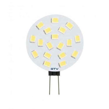 Gtv LED лампочка G4, LD-G4025W-30, 2.5 W, 250 lm, 3000 K, DC12V, 180°, сертификат UKCA, сертификат EAC (LD-G4025W-30)