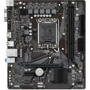 Gigabyte Mātesplate H610MHV21.0, atbalsta Intel Core 14. paaudzes, 4+1+1 hibrīda VRM, līdz 5600MHz DDR5, 1xPCIe 3.0 M.2, GbE LAN (H610MHV21.0)