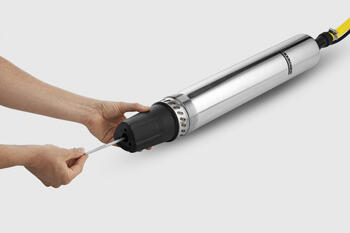 Karcher BP 4 Deep Well 1.645-421.0, 230V, 50Hz, 700W, 4.3bar, 43m, 4600l/h, 12m, 35°C, G1, 15m, nerūsējošais tērauds, pretvārsts (1.645-421.0)