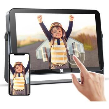 Kodak Цифровая фоторамка RWF-109V, 10 дюймов, 1200 × 1920, 32GB, Wi-Fi, IPS сенсорный экран, SD/SDHC, JPEG, автоотключение (RWF-109V)