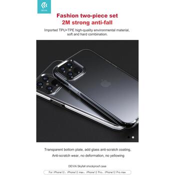 Devia Skyfall ударопрочный чехол iPhone 12 Pro Max белый, 102010592072, TPU+TPE, 6.7