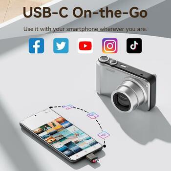 Vention karšu lasītājs CLMH0, USB 2.0 Type-C, 1 slots, 512GB, 480 Mbit/s, pelēks, bez draiveriem, saderīgs ar MacOS, Android, iOS (CLMH0)