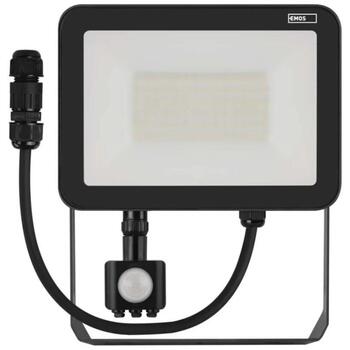 Emos LED прожектор INOVO ZS2742, 50 W, 5500 lm, IP65, 120°, 4000 K, PIR датчик, алюминий, стекло (ZS2742)
