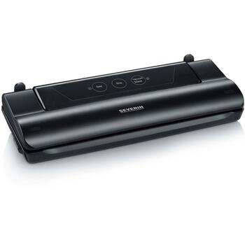 Severin Вакуумный упаковщик 3610, 110 W, 390 mm, 70 mm, 160 mm, Сенсорное управление, Индукционная лампа, 500 mbar, 10 пакетов (3610)