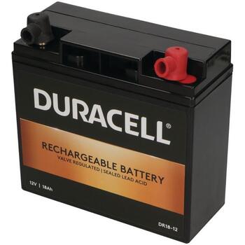 Duracell DR18-12 akumulators, 12V, 18Ah, 216Wh, 18000mAh, VRLA, bez apkopes (DR18-12)