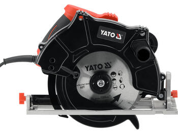 Yato циркулярная пила YT-82155, 2000 Вт, 210 мм, 5700 мин⁻¹, 230-240 В, 50/60 Гц, 67/45 мм, 60 зубьев, 0-45 ˚, IPX0, класс II (YT-82155)