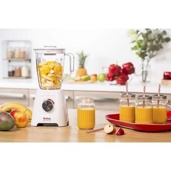 Tefal Блендер Blendforce II BL420131, 600 Вт, 2 л, пластиковая чаша, дробление льда, белый (BL420131)