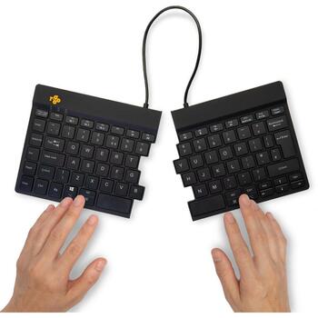 R-Go Tools клавиатура R-Go Split Break, Bluetooth 5.0, QWERTY, эргономичная, компактная, черная, 2.4 GHz, 1.02 м (RGOSBUKWLBL)