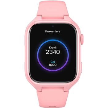 Stelio ST-SWJ101-PK Junior 4G умные часы для детей, розовые, 1.75'' IPS, IP67, GPS, Wi-Fi, Bluetooth, SOS, шагомер (ST-SWJ101-PK)